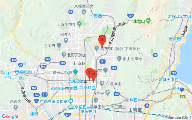 舞鶴の保険相談窓口のマップ